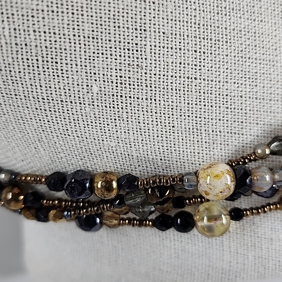 Mei Fa Four Strand Beaded Necklace - Picture 2 of 10